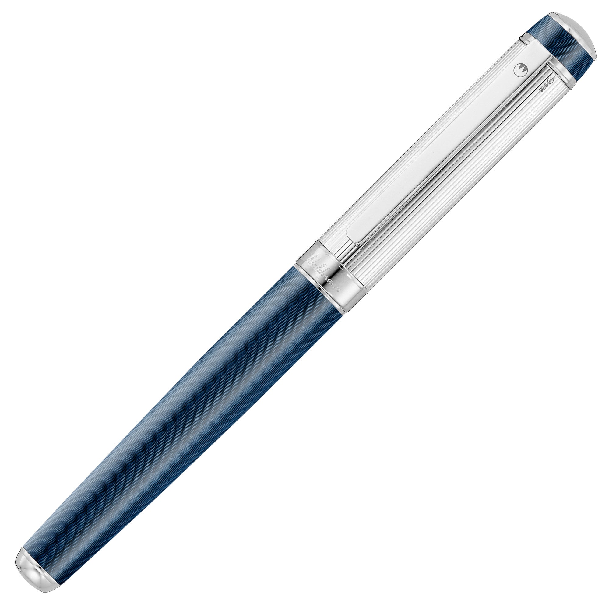 Waldmann Grandeur Fountain Pen - Ocean Blue (Steel Nib) – Atlas