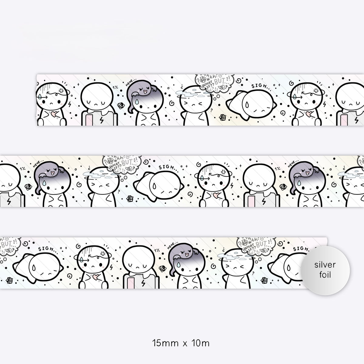 TheCoffeeMonsterzCo Down Days 3.0 Washi Tape - 15mm