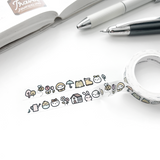 TheCoffeeMonsterzCo Spring Doodles Washi Tape - 10mm