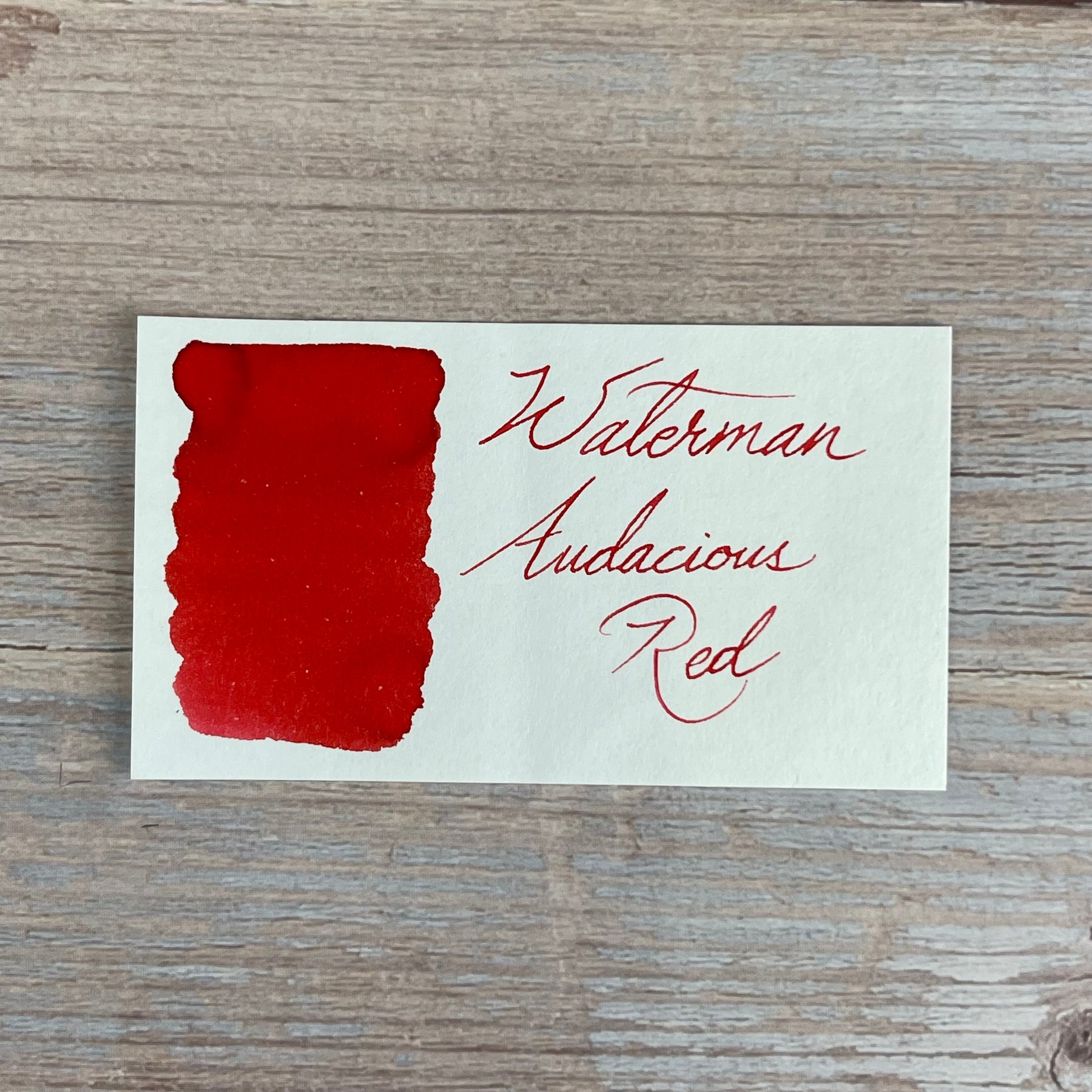 Waterman Audacious Red - 50ml Bottled Ink | Atlas Stationers