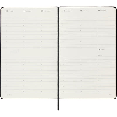 Moleskine Weekly Vertical Hardcover Planner - Large