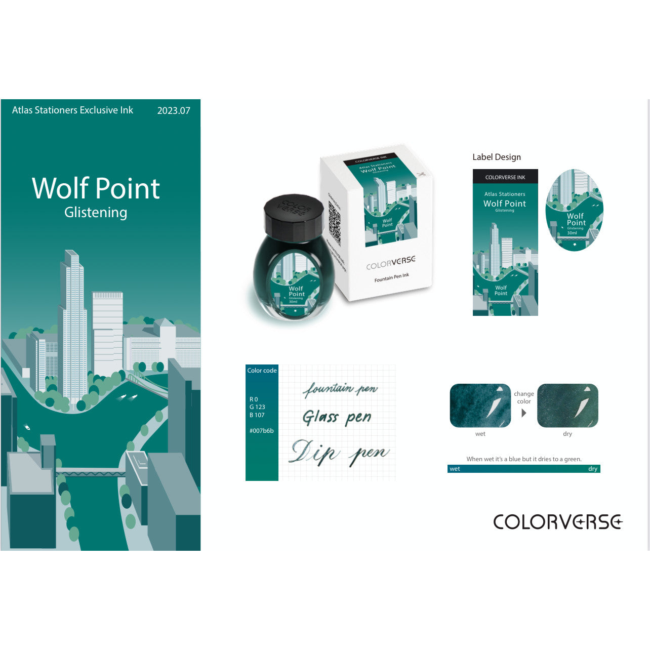 Colorverse Wolf Point 30ml Bottled Ink (Atlas Exclusive) Atlas