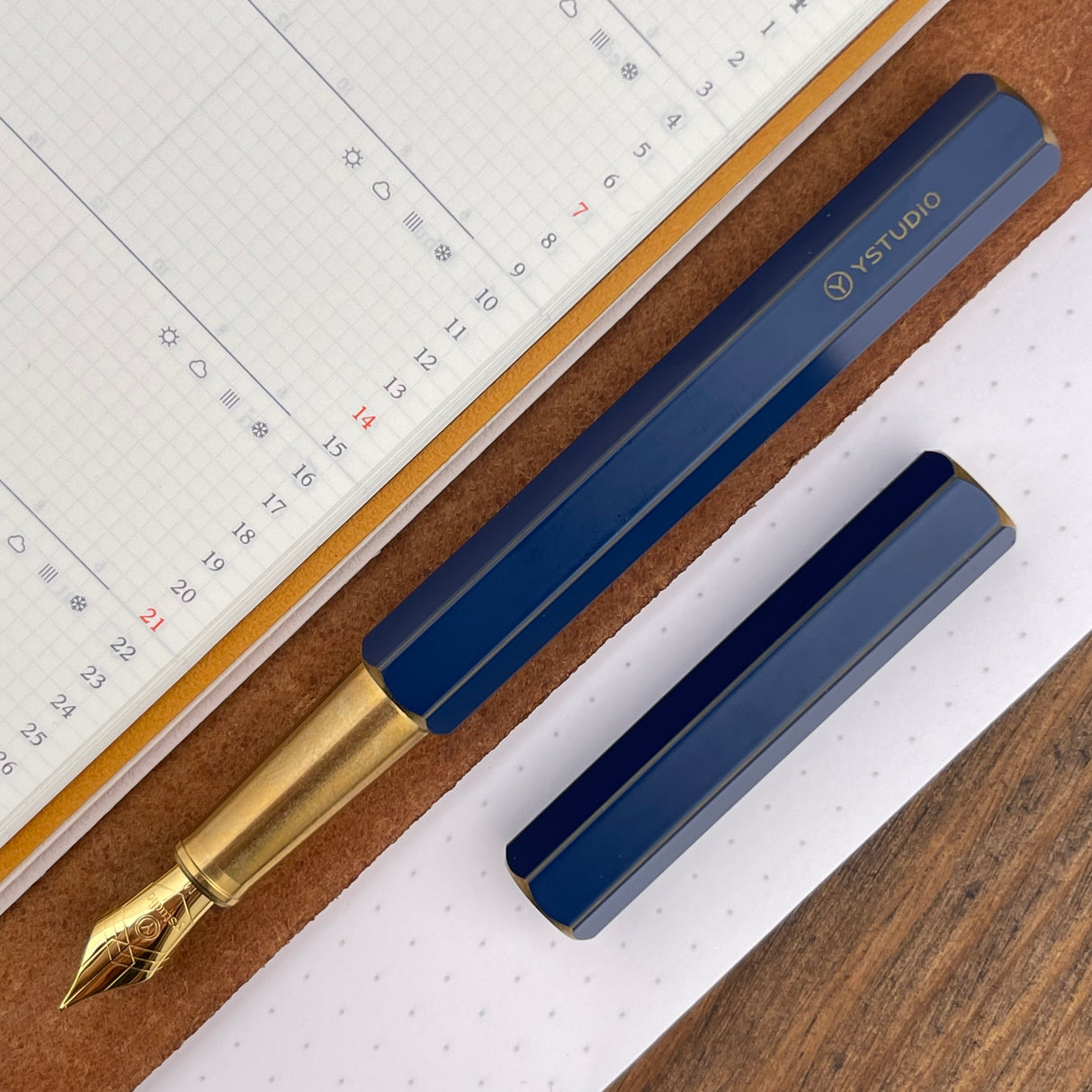ystudio Classic Fountain Pen - Revolve Blue (Doorbuster)
