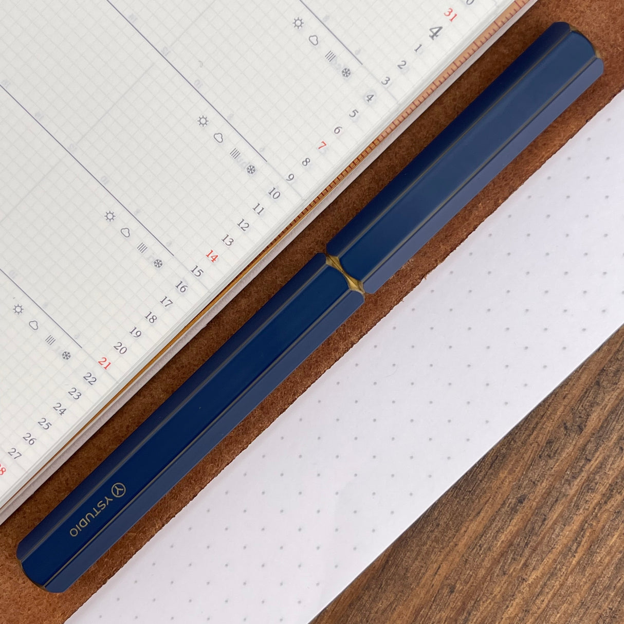 ystudio Classic Fountain Pen - Revolve Blue (Doorbuster)