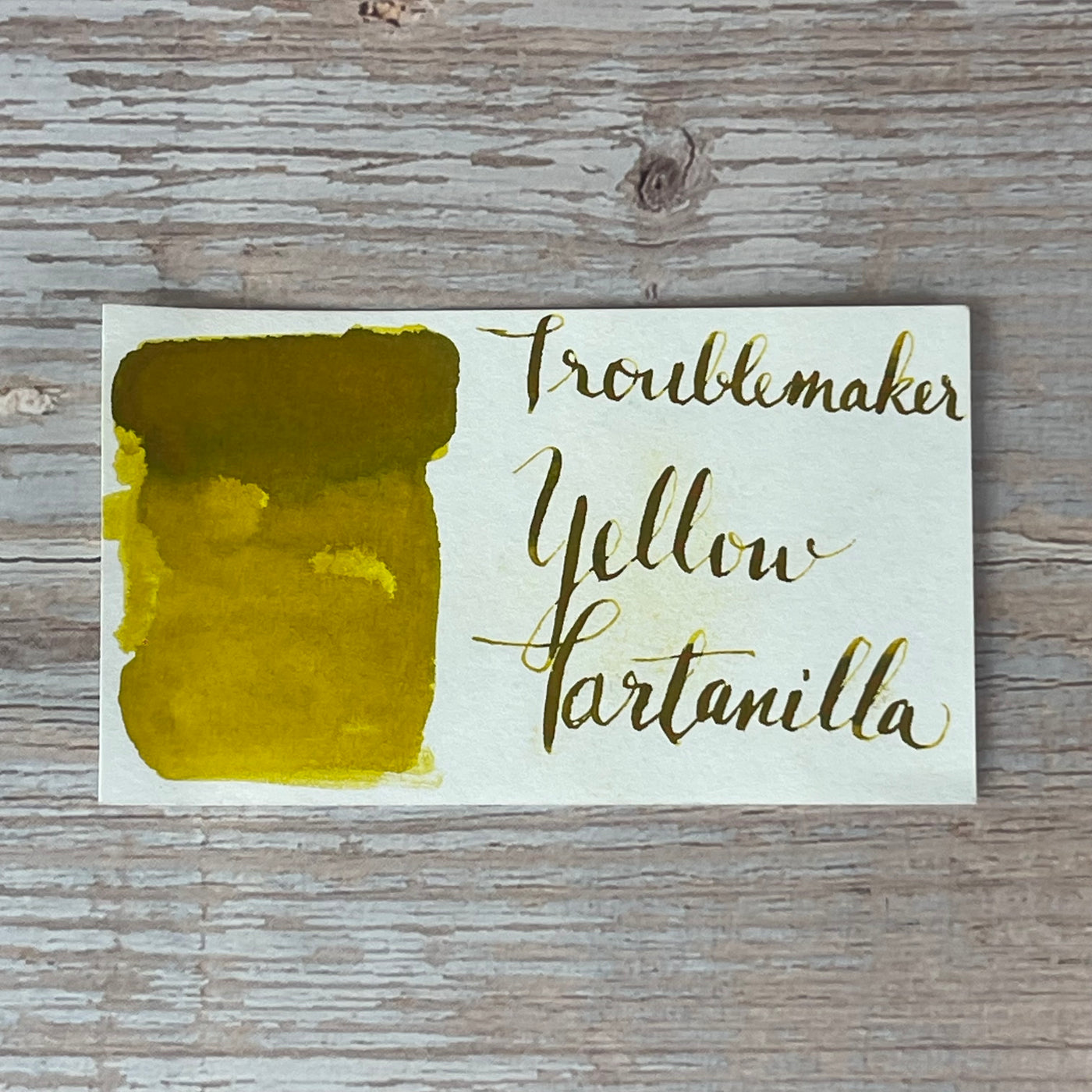 Troublemaker Yellow Tartanilla - 60ml Bottled Ink