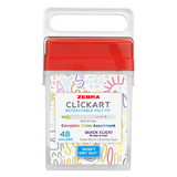 Zebra CLiCKART Retractable Marker Pens (48 Pen Set)