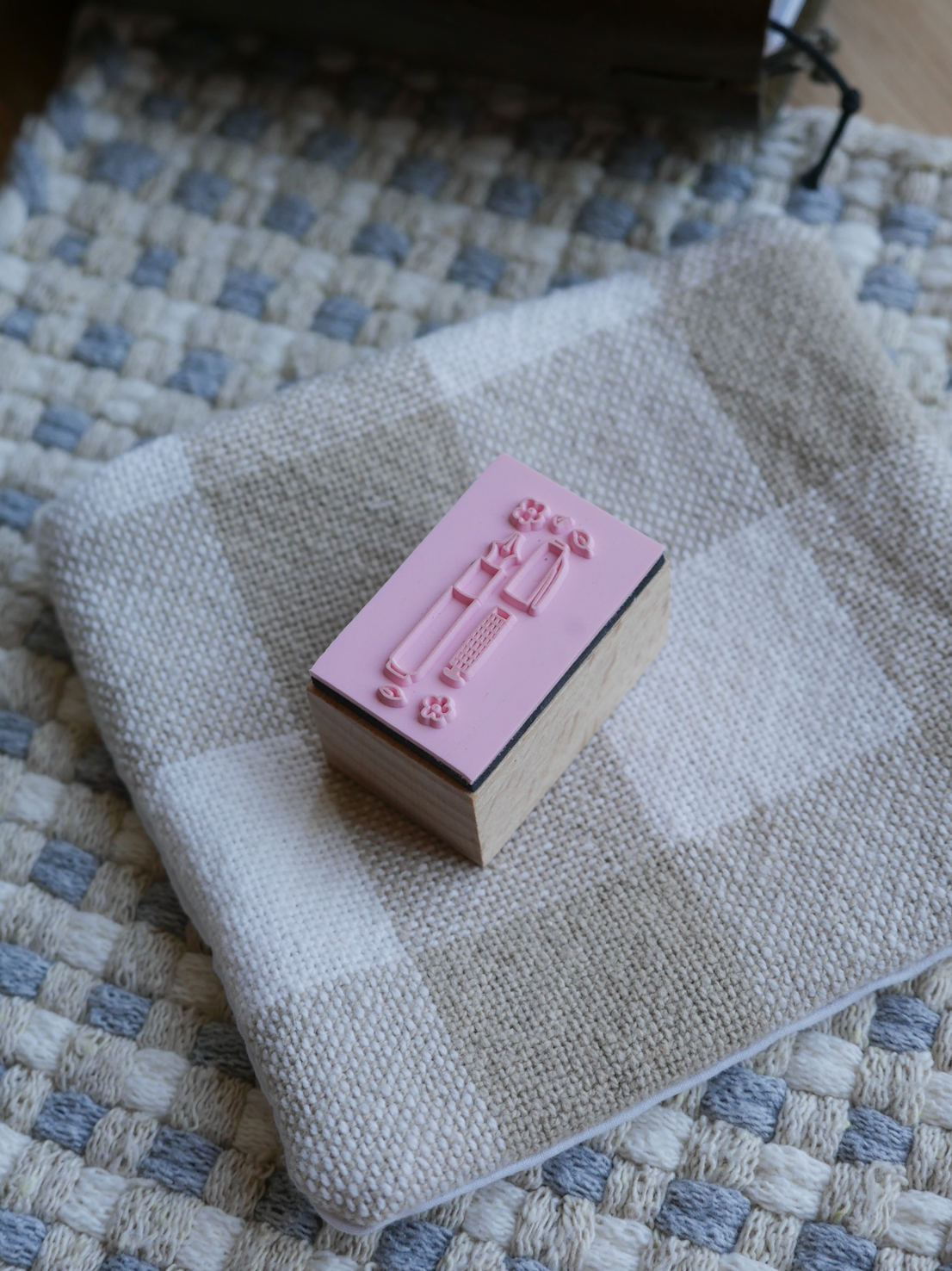 dana ate oatmeal! Fountain pen wooden stamp