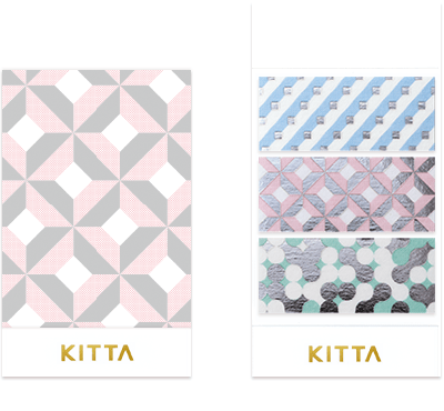 KITTA Portable Washi Decorative Tape  - Wide - Geometry
