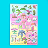 Make Your Own  Planter  Garden Stationery  Sticker Sheet