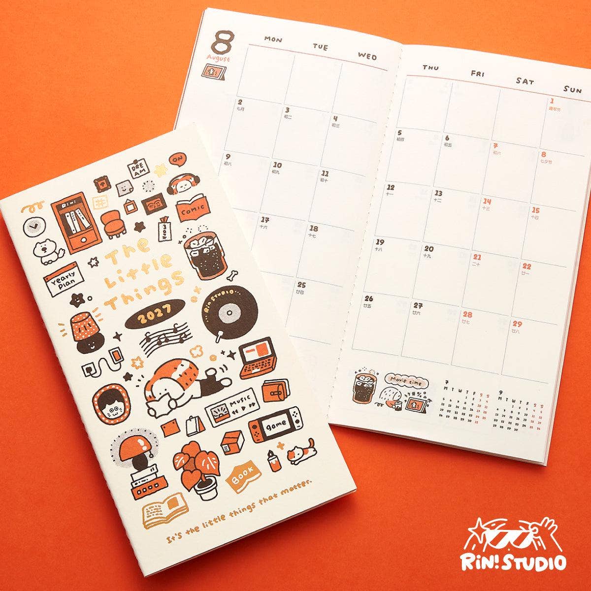 RiN! Studio 2027 TN Monthly Planner - The Little Things
