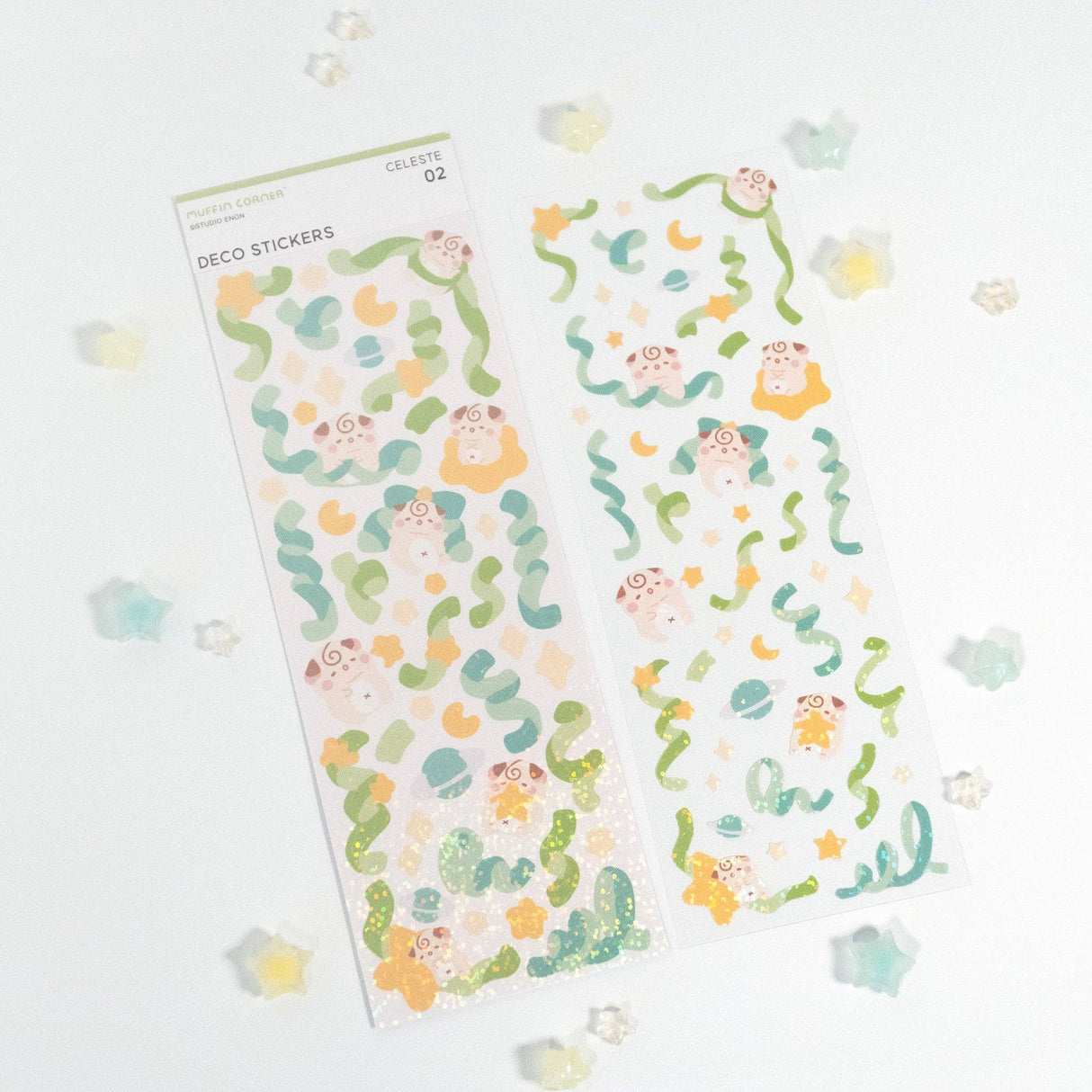Studio Enon Cocoroll Celeste Polco Deco Sticker Sheet
