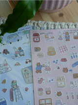 dana ate oatmeal! Jam jars washi sticker sheet