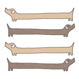 dana ate oatmeal! Dachshund Sticker Sheet