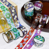 Kamiiso Clear Tape - Raden - Hemp Leaves (Hologram Foil)