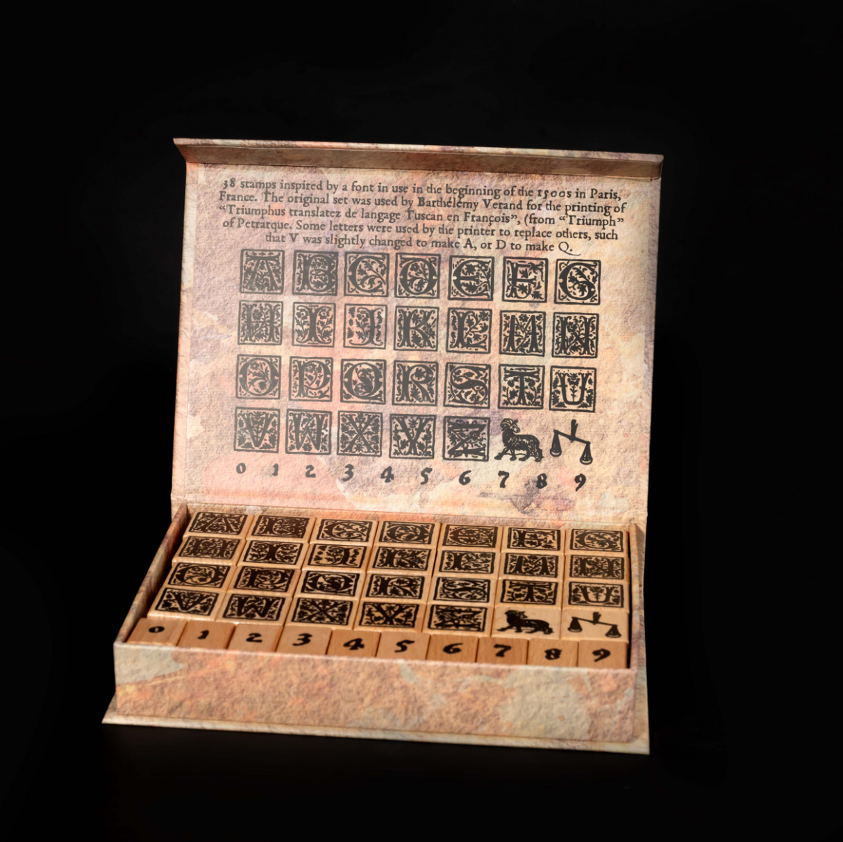 CoraCreaCrafts Alphabet Stamp Set