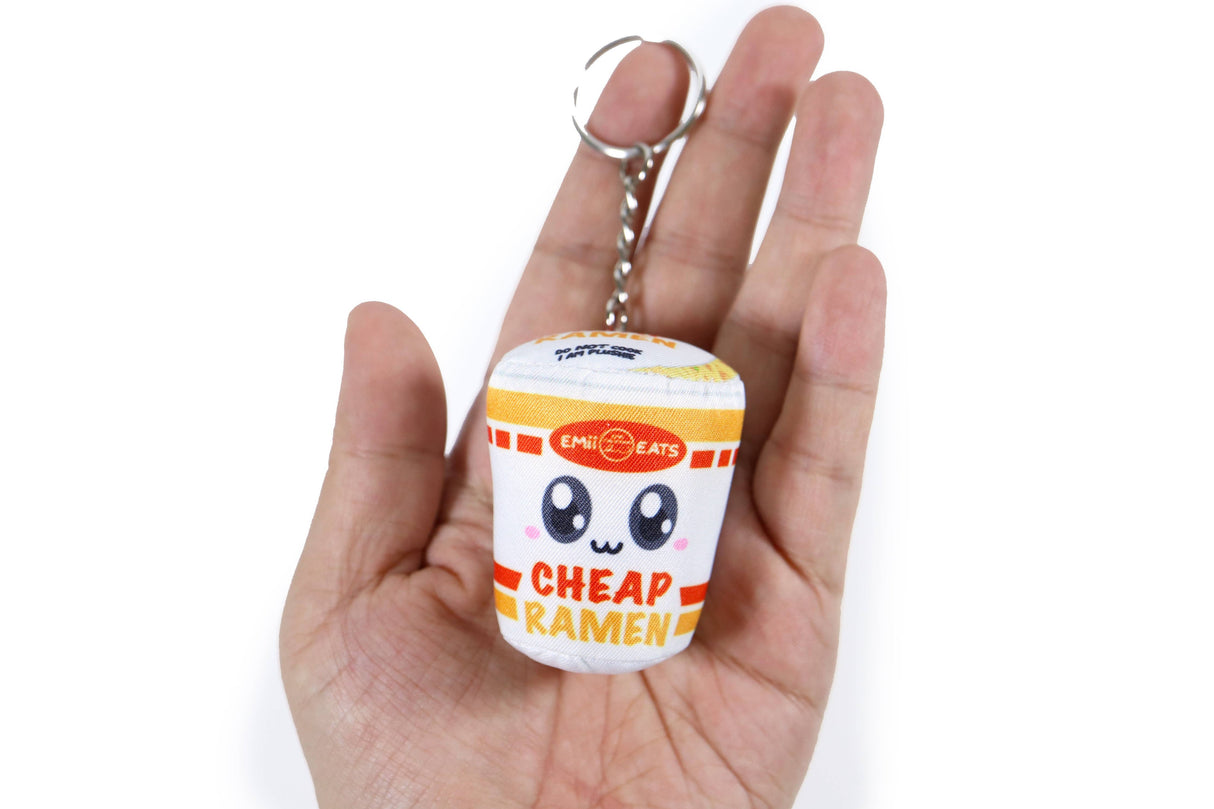 Tiny Cup Noodle Plush Keychain