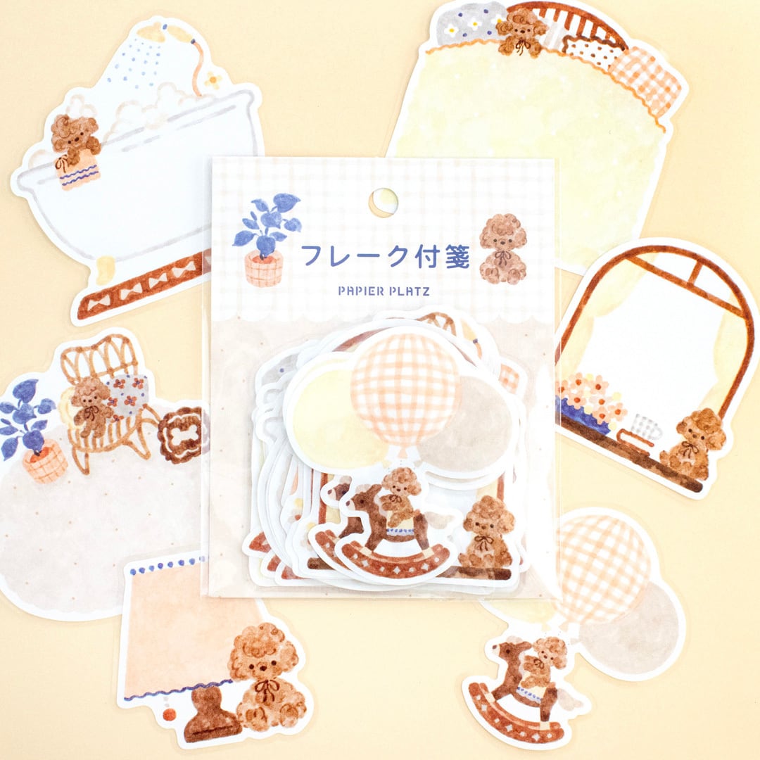 Papier Platz Nakauchi Waka Flake Sticky Notes - Dog and Interiors