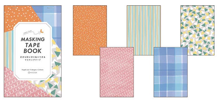 King Jim Decorative Paper Masking Tape Book - Postcard Size