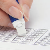 Pentel Ain Clic Knock Triangular Eraser with Clip - Metallic Blue