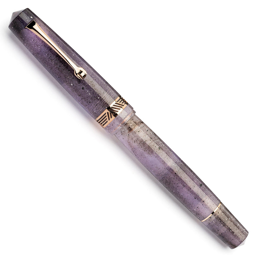 Leonardo Momento Magico Fountain Pen - Amethyst w/ Rose Gold