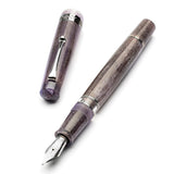 Leonardo Momento Magico Fountain Pen - Amethyst w/ Silver