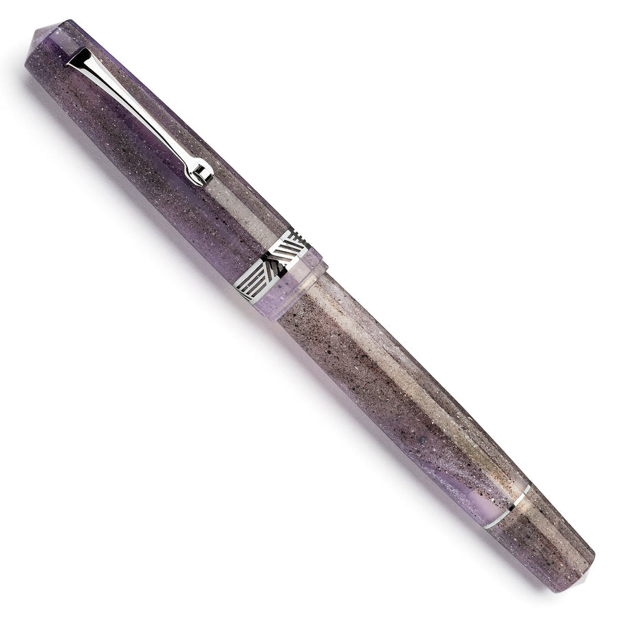 Leonardo Momento Magico Fountain Pen - Amethyst w/ Silver