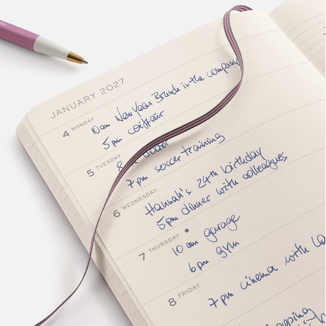 Leuchtturm Weekly Planner & Notebook 2027, 18 Months, Ruled, English