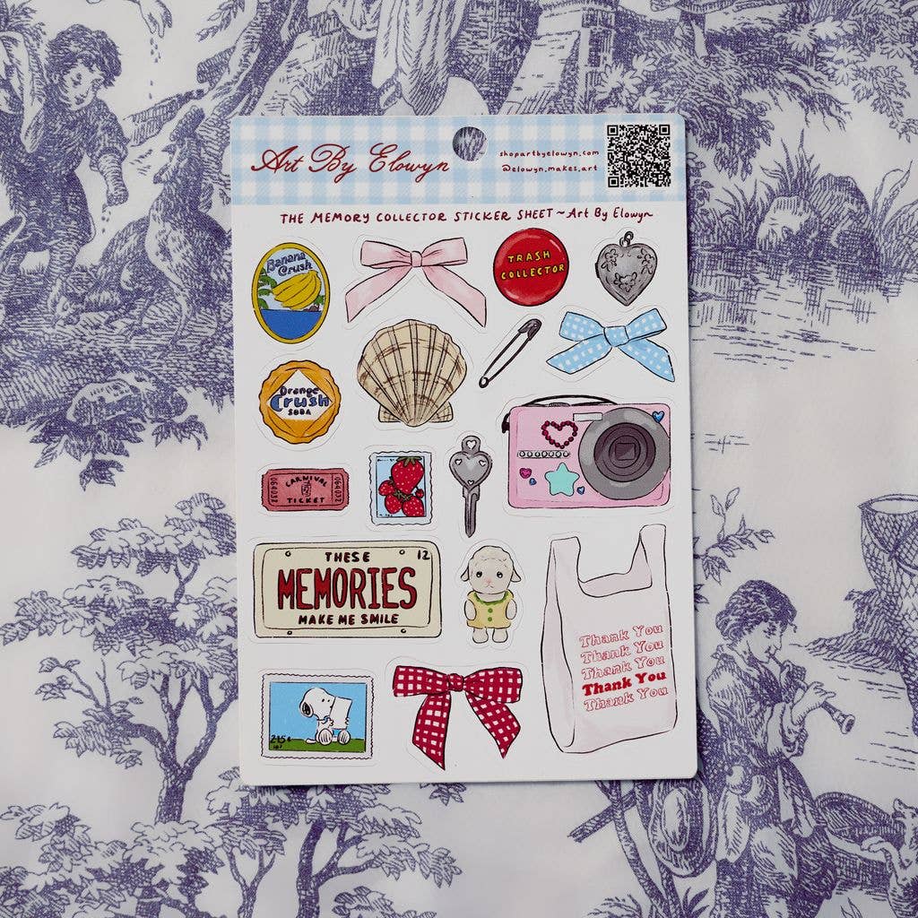 The Memory Collector - 5x7 Sticker Sheet