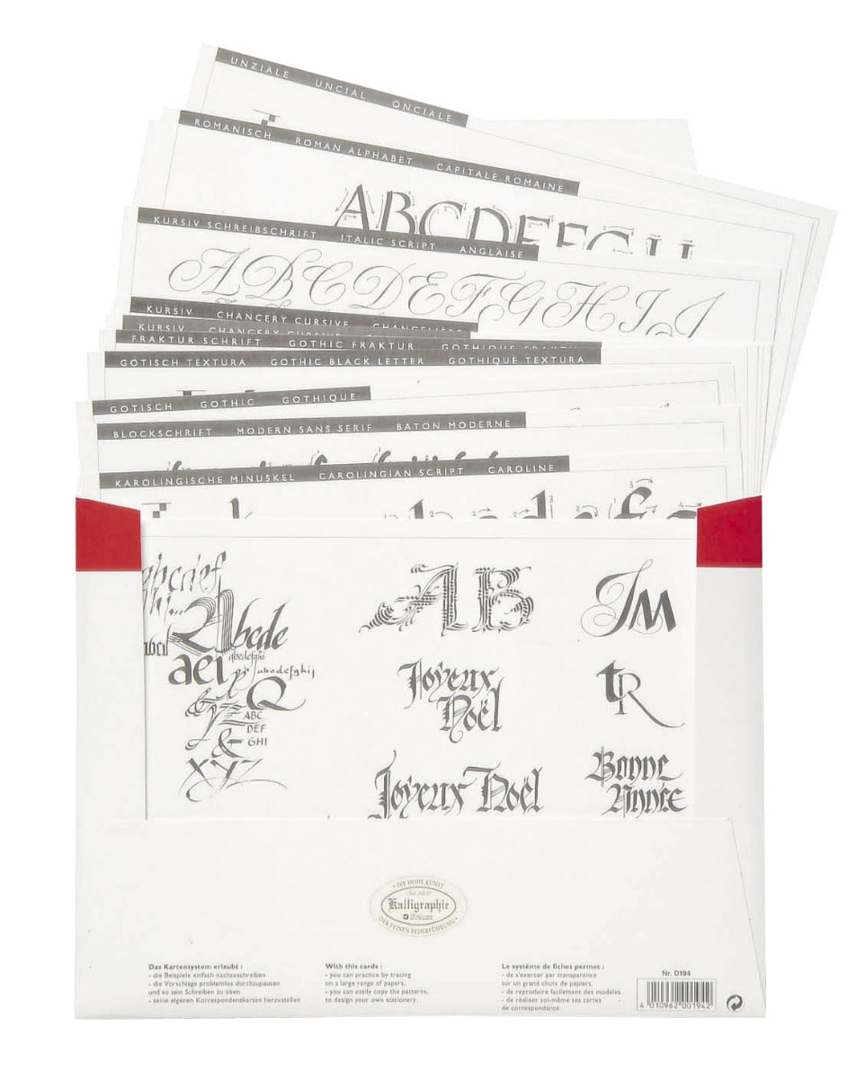 Brause - Calligraphy Lettering Practice Cards – Atlas Stationers