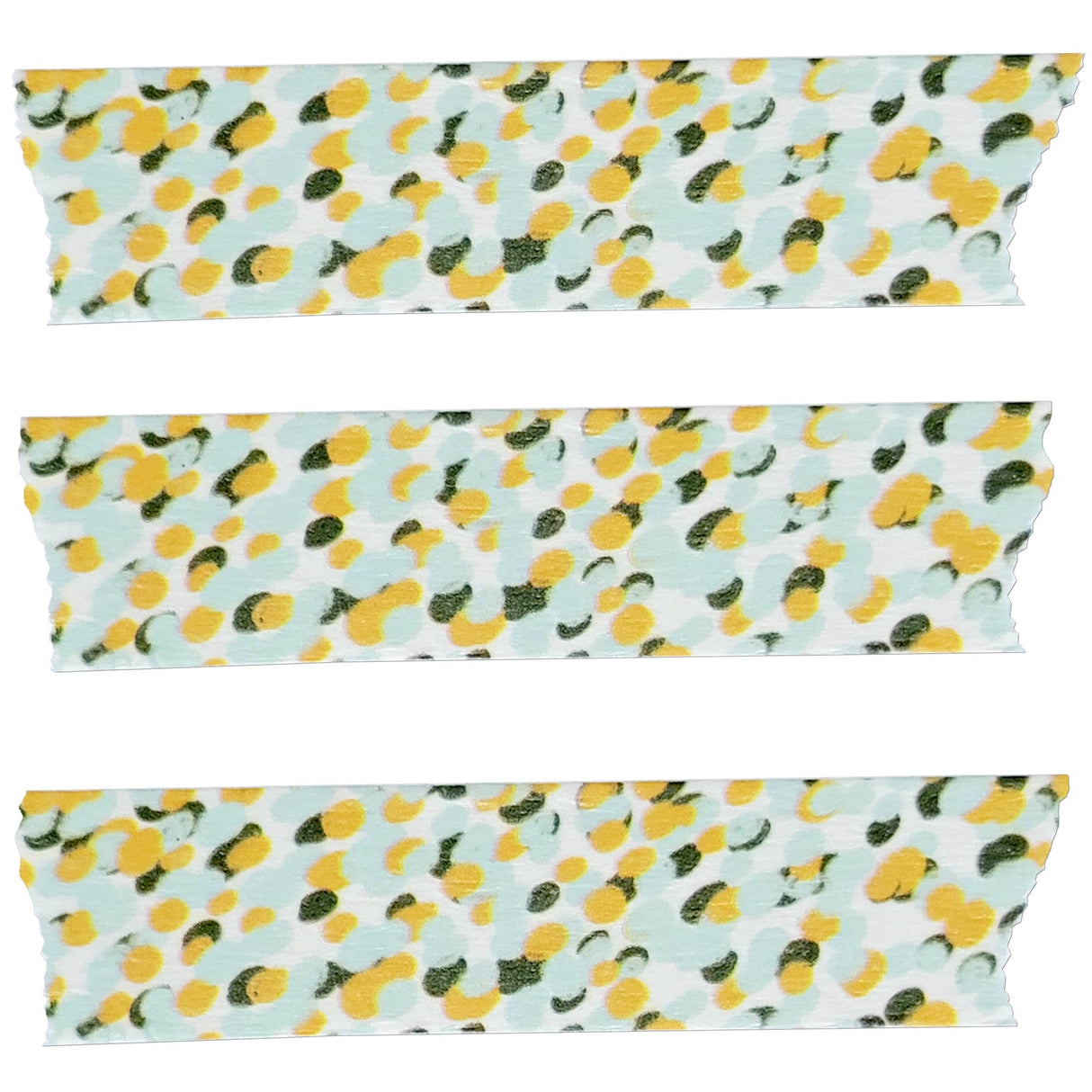 Beve! Confetti Dot Washi Tape in Aqua, Golden Yellow, and Green