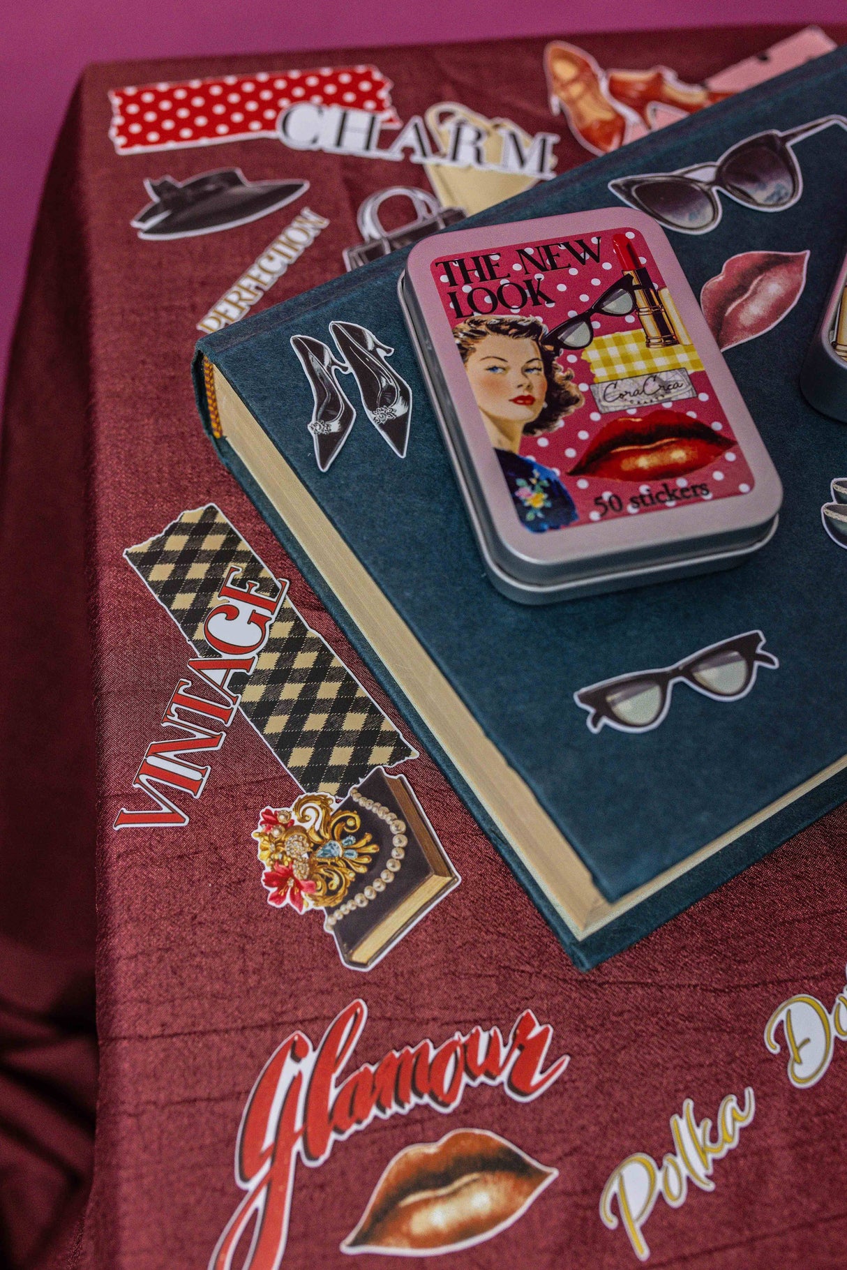 CoraCreaCrafts The New Look Sticker Tin Box