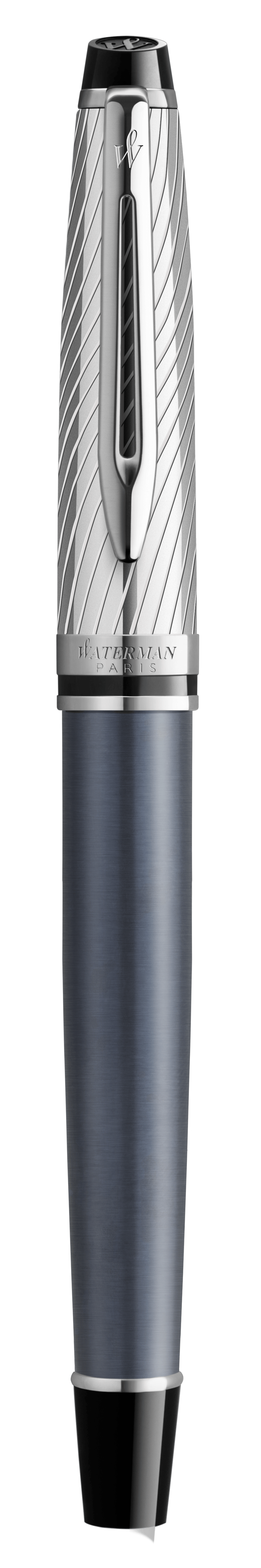 Waterman Expert Deluxe Fountain Pen - Metallic Stone Grey Lacquer