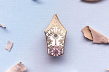 Floral Fountain Pen Enamel Pin