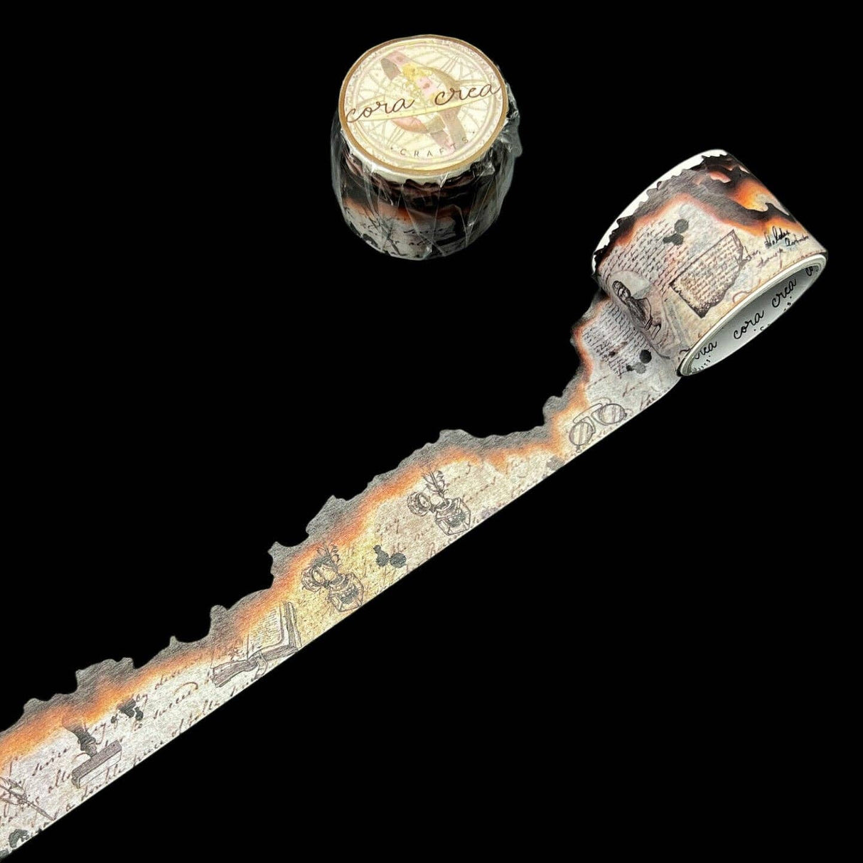 CoraCreaCrafts Burnt Edges Washi Tape