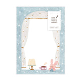 Papier Platz Nakauchi Waka Otegaru Memo Pad - Rabbit and Coffee
