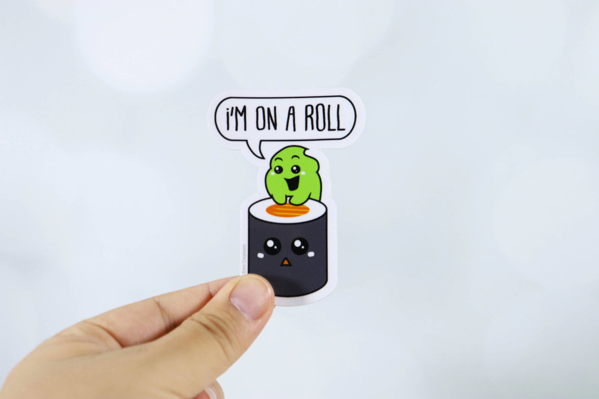Emii Creations On a Roll Vinyl Sticker