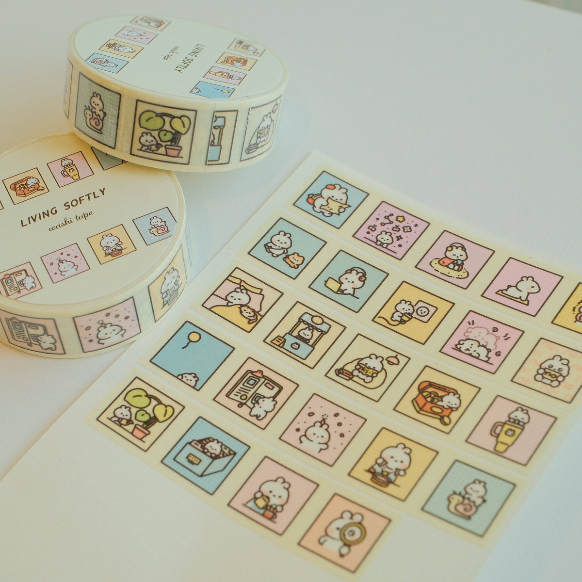 2jingis2jing Living Softly Washi Tape