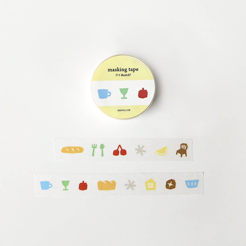 Suatelier Design Washi Tape - Illust.07
