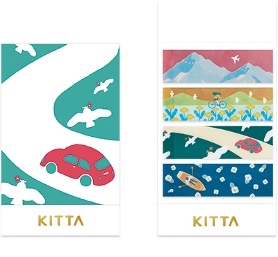 KITTA Portable Washi Decorative Tape - Clear - Landscape