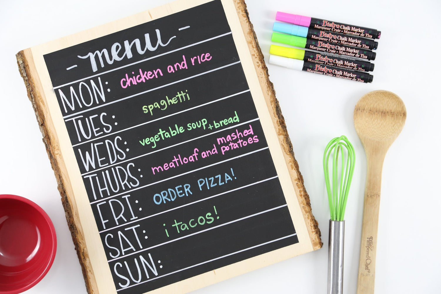 Bistro Chalk Fine Point Markers - Fluorescent A - Set of 4
