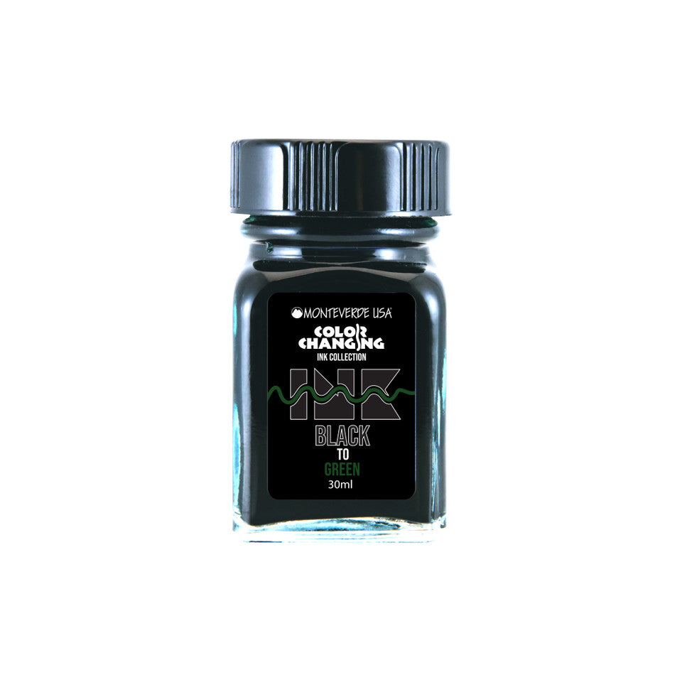 Monteverde Color Changing Black to Green - 30ml Bottled Ink