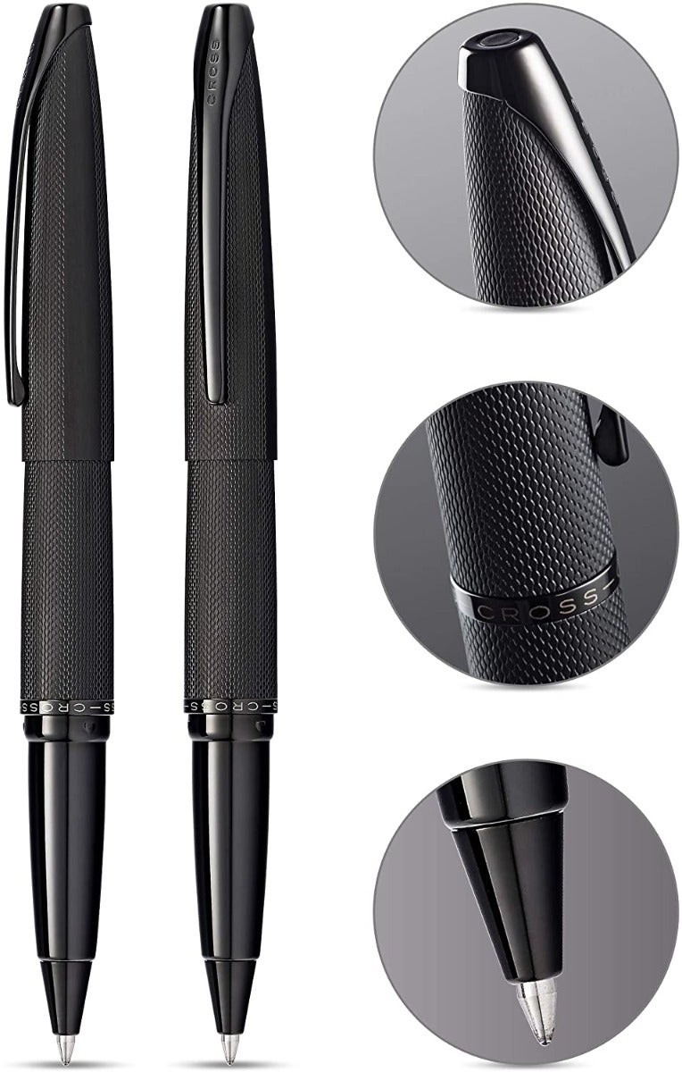 ATX Brushed Black Rollerball Pen - view 3