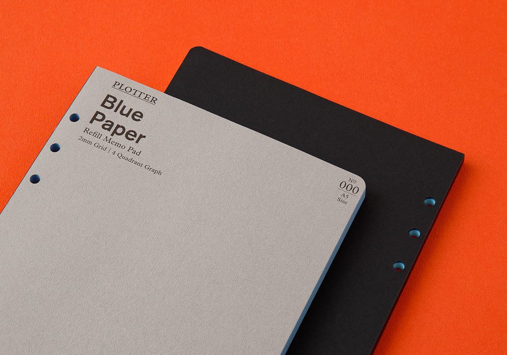 Plotter Blue Paper - 2mm Grid Quadrant Graph - 50 sheets (A5 Size)