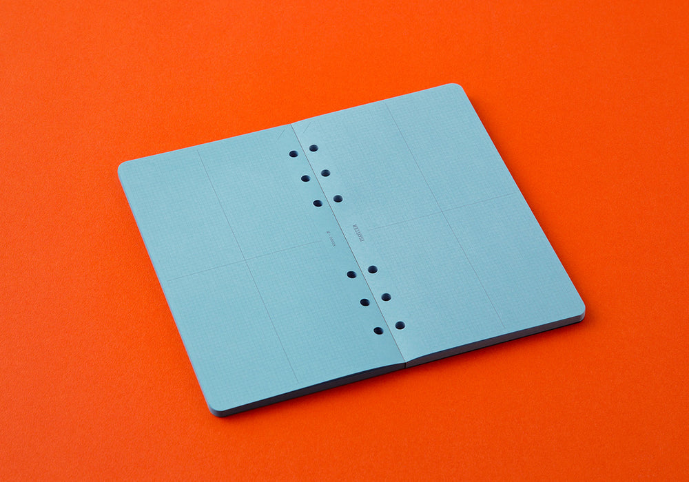 Plotter Blue Paper - 2mm Grid Quadrant Graph - 50 sheets (Bible Size)