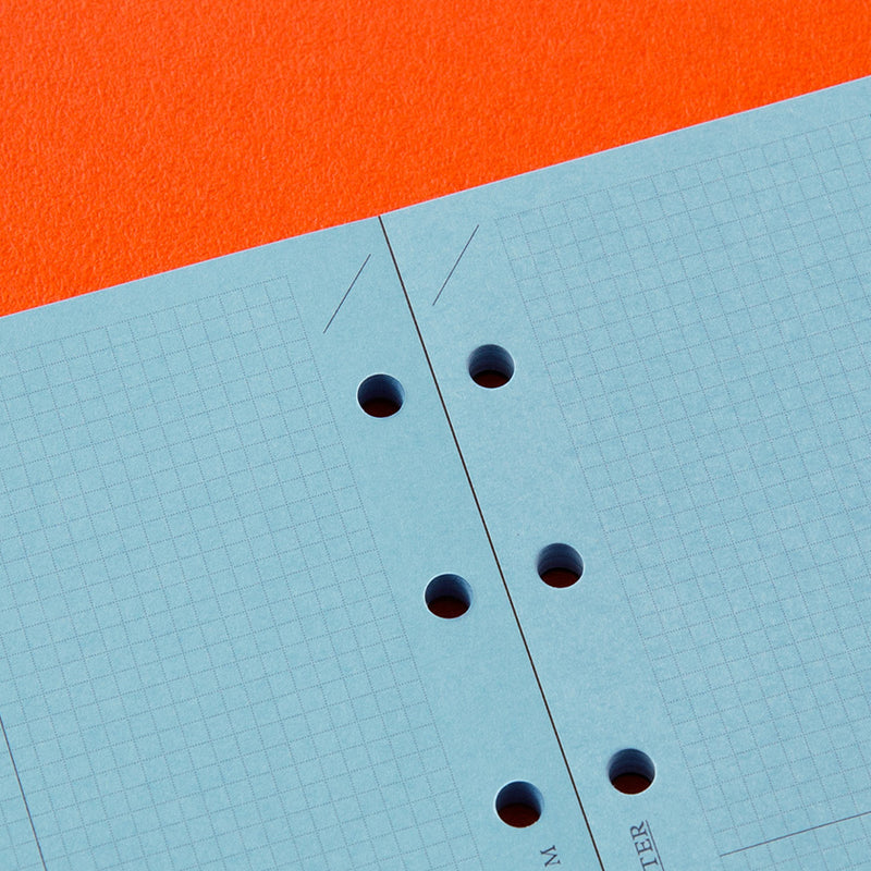 Plotter Refill Memo Pad - Blue Paper - Grid - Mini Size