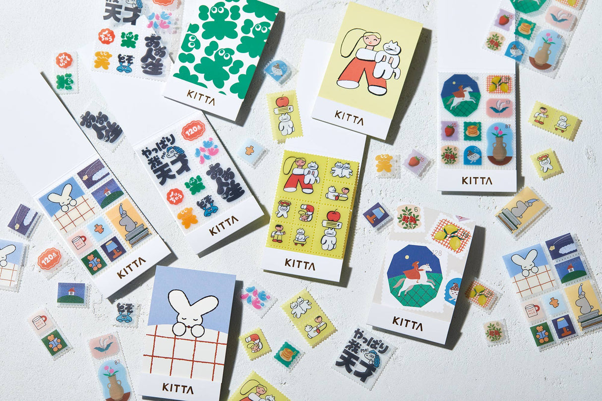 KITTA Portable Washi Decorative Tape -Stamp style Clear -: Playmates
