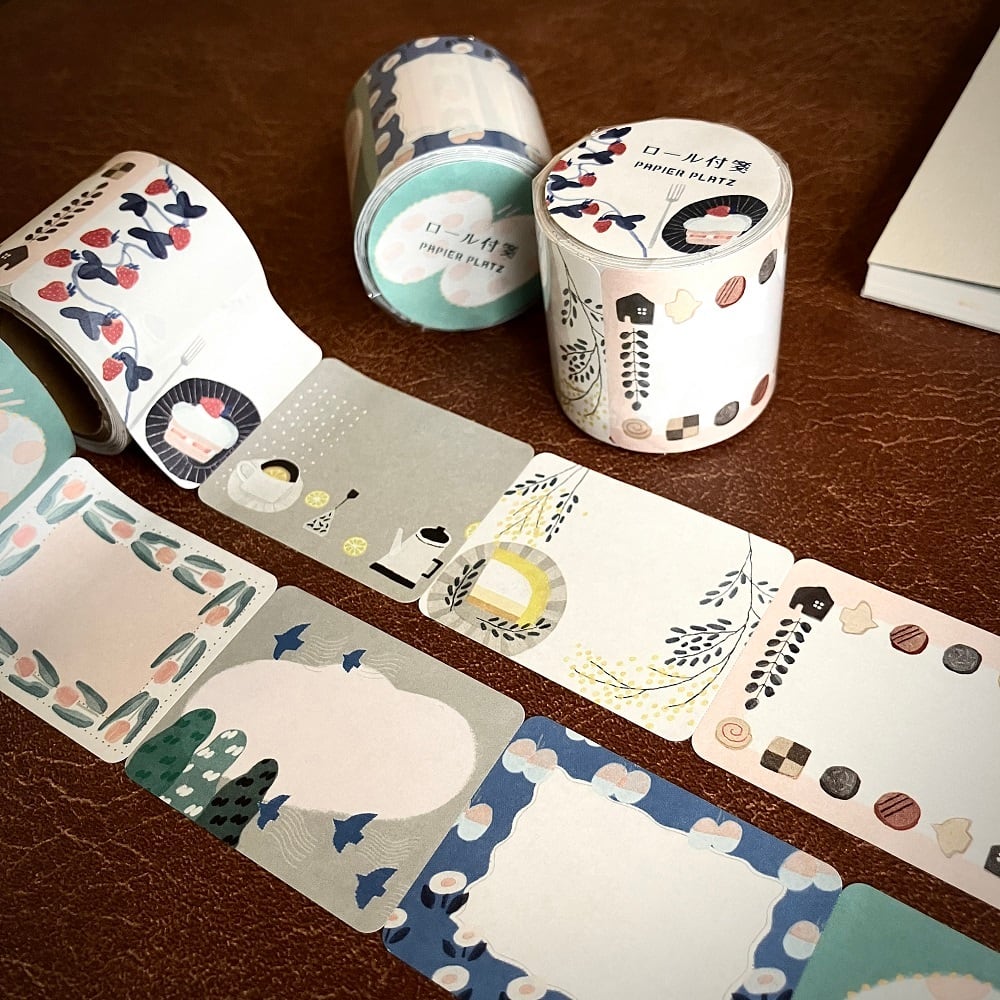 Papier Platz Emi Nakano Sticky Note Roll - Spring Walk