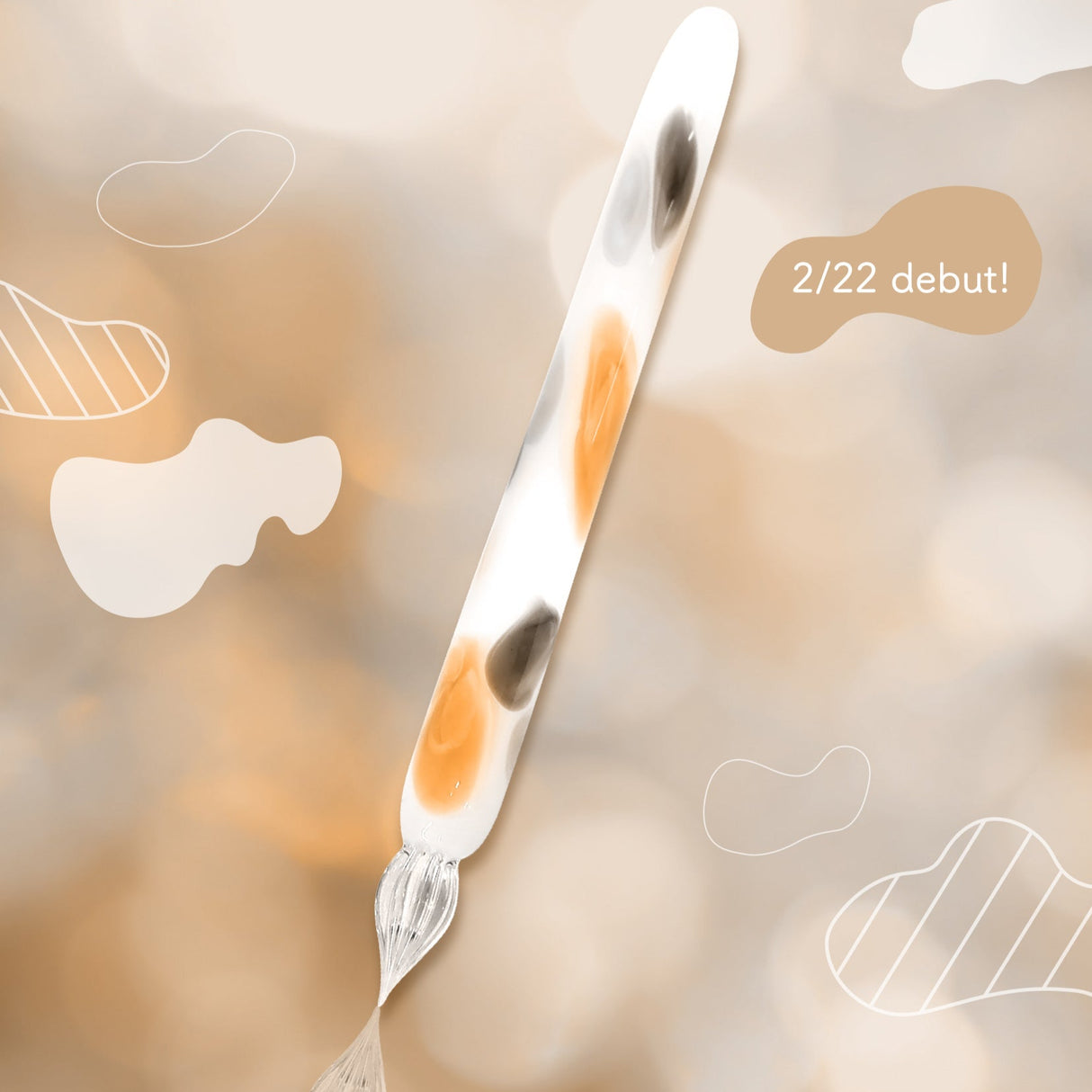 Nonble Calico Glass Pen