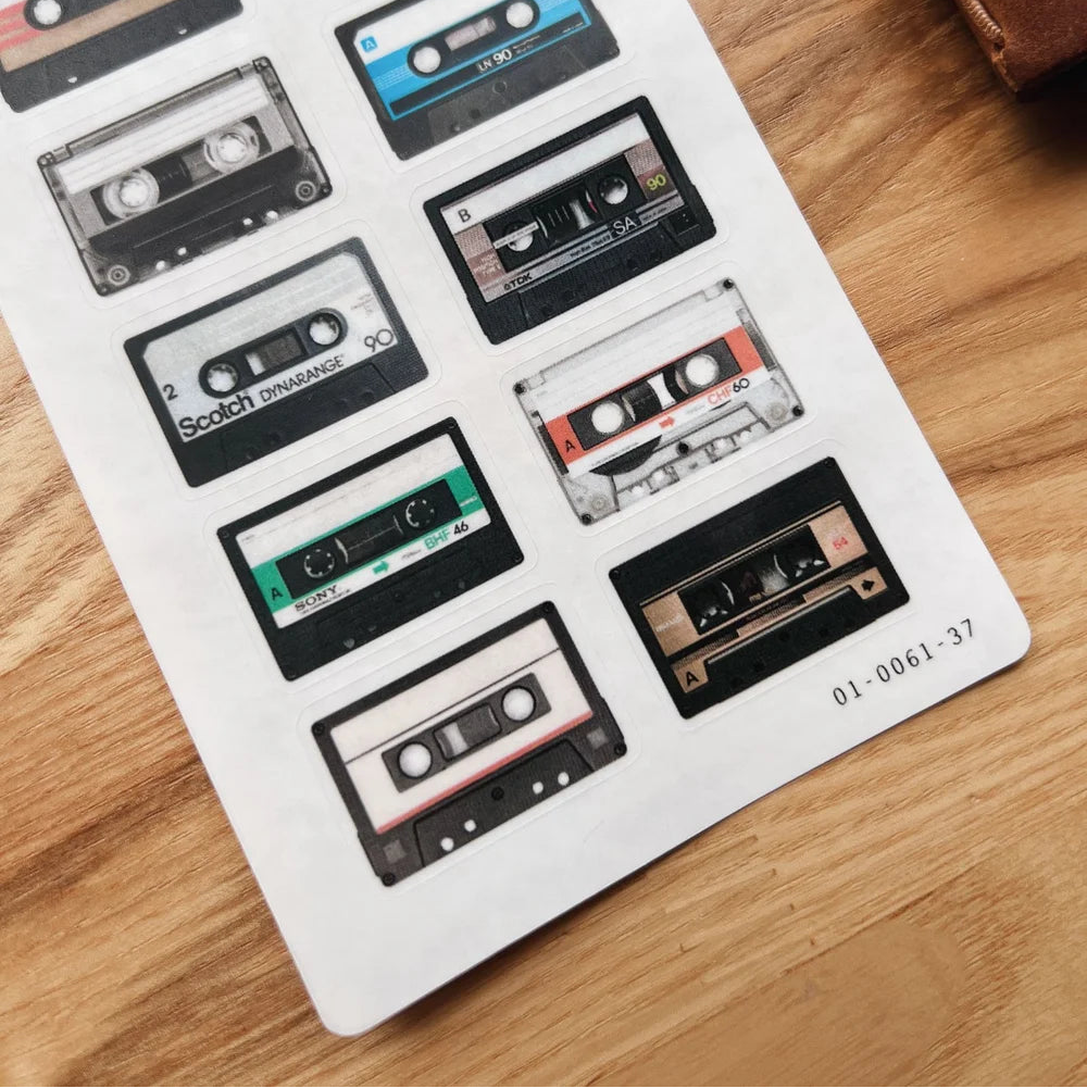 Sarica Studio Cassette Tape Stickers