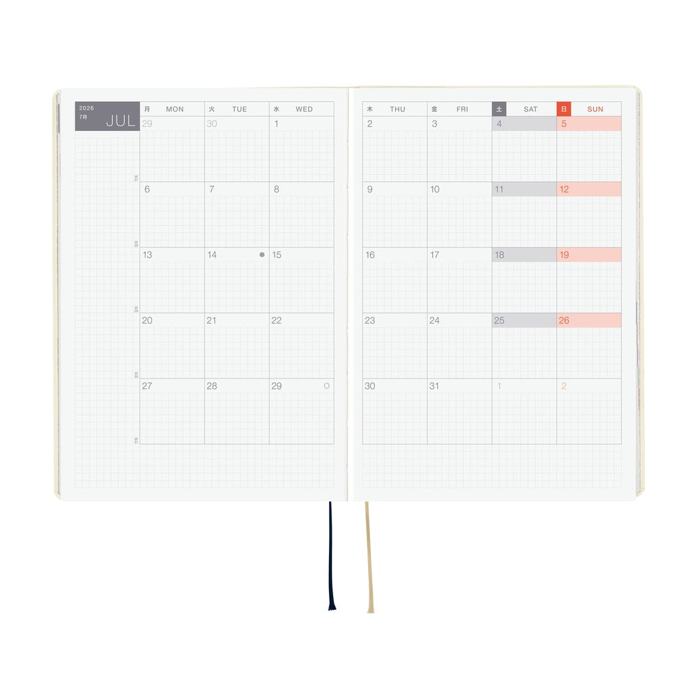 Hobonichi A5 Hon - Slash (Ivory)
